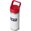image:imageYETI Rambler 18 oz Bottle Vacuum Insulated Stainless Steel with Color Matching Straw Cap MistPinkGrasshopperWhiteRescue RedBadge