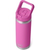 image:imageYETI Rambler 18 oz Bottle Vacuum Insulated Stainless Steel with Color Matching Straw Cap MistPinkGrasshopperWildflower Fuchsia