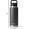 image:imageYETI Rambler 36 oz Bottle Vacuum Insulated Leakproof Stainless Steel with Chug Cap  Vacuum InsulatedCharcoal
