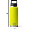 image:imageYETI Rambler 36 oz Bottle Vacuum Insulated Leakproof Stainless Steel with Chug Cap  Vacuum InsulatedFirefly Yellow