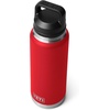 image:imageYETI Rambler 36 oz Bottle Vacuum Insulated Leakproof Stainless Steel with Chug Cap  Vacuum InsulatedRescue Red