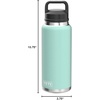 image:imageYETI Rambler 36 oz Bottle Vacuum Insulated Leakproof Stainless Steel with Chug Cap  Vacuum InsulatedSeafoam
