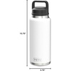 image:imageYETI Rambler 36 oz Bottle Vacuum Insulated Leakproof Stainless Steel with Chug Cap  Vacuum InsulatedWhite