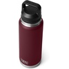 image:imageYETI Rambler 36 oz Bottle Vacuum Insulated Leakproof Stainless Steel with Chug Cap  Vacuum InsulatedWild Vine Red
