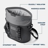 image:imageYETI Hopper M30 Portable Soft Cooler with MagShield Access Charcoal with ICE Sheet Refreezable Reusable Cooler Ice Pack Large