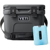 image:imageYETI Roadie 15 Hard Cooler with DoubleDuty Shoulder Strap Charcoal with ICE Sheet Refreezable Reusable Cooler Ice Pack Large