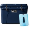 image:imageYETI Tundra 35 Cooler Navy with ICE Sheet Refreezable Reusable Cooler Ice Pack Large