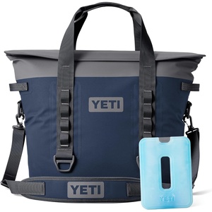 image:imageYETI Hopper M30 Portable Soft Cooler with MagShield Access Navy with ICE Sheet Refreezable Reusable Cooler Ice Pack Large