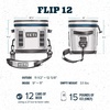 image:imageYETI Hopper Flip 12 Portable Cooler Navy with ICE Block Refreezable Reusable Cooler Ice Pack 1 lb