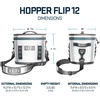 image:imageYETI Hopper Flip 12 Portable Cooler Olive with ICE Block Refreezable Reusable Cooler Ice Pack 1 lb