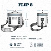 image:imageYETI Hopper Flip 8 Portable Cooler Charcoal with ICE Block Refreezable Reusable Cooler Ice Pack 1 lb
