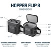 image:imageYETI Hopper Flip 8 Portable Cooler Rescue Red with ICE Block Refreezable Reusable Cooler Ice Pack 1 lb