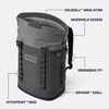 image:imageYETI Hopper M20 Backpack Soft Sided Cooler with MagShield Access Rescue Red with ICE Sheet Refreezable Reusable Cooler Ice Pack Large