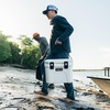 image:imageYETI Roadie 15 Hard Cooler with DoubleDuty Shoulder Strap Navy with ICE Sheet Refreezable Reusable Cooler Ice Pack Large