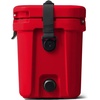 image:imageYETI Roadie 15 Hard Cooler with DoubleDuty Shoulder Strap Rescue Red with ICE Sheet Refreezable Reusable Cooler Ice Pack Large