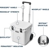 image:imageYETI Roadie 48 Wheeled Cooler with Retractable Periscope Handle Charcoal with ICE Block Refreezable Reusable Cooler Ice Pack 4 lb