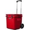 image:imageYETI Roadie 48 Wheeled Cooler with Retractable Periscope Handle Rescue Red with ICE Block Refreezable Reusable Cooler Ice Pack 4 lb