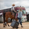 image:imageYETI Roadie 60 Wheeled Cooler with Retractable Periscope Handle Rescue Red with ICE Block Refreezable Reusable Cooler Ice Pack 4 lb