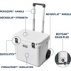 image:imageYETI Roadie 60 Wheeled Cooler with Retractable Periscope Handle Rescue Red with ICE Block Refreezable Reusable Cooler Ice Pack 4 lb