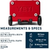 image:imageYETI Roadie 60 Wheeled Cooler with Retractable Periscope Handle Rescue Red with ICE Block Refreezable Reusable Cooler Ice Pack 4 lb