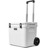 image:imageYETI Roadie 60 Wheeled Cooler with Retractable Periscope Handle White with ICE Block Refreezable Reusable Cooler Ice Pack 4 lb