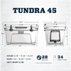 image:imageYETI Tundra 45 Cooler Navy with ICE Sheet Refreezable Reusable Cooler Ice Pack Large