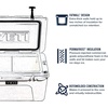 image:imageYETI Tundra 45 Cooler Navy with ICE Sheet Refreezable Reusable Cooler Ice Pack Large
