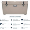 image:imageYETI Tundra 65 Cooler Tan with ICE Sheet Refreezable Reusable Cooler Ice Pack Large