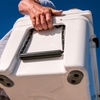 image:imageYETI Tundra 65 Cooler White with ICE Sheet Refreezable Reusable Cooler Ice Pack Large
