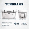 image:imageYETI Tundra 65 Cooler White with ICE Sheet Refreezable Reusable Cooler Ice Pack Large