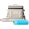 image:imageYETI Hopper Flip 12 Portable Cooler Cape Taupe with ICE Block Refreezable Reusable Cooler Ice Pack 1 lb