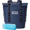 image:imageYETI Hopper M12 Backpack Soft Sided Cooler with MagShield Access Classic Navy with ICE Block Refreezable Reusable Cooler Ice Pack 1 lb