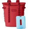 image:imageYETI Hopper M20 Backpack Soft Sided Cooler with MagShield Access Rescue Red with ICE Sheet Refreezable Reusable Cooler Ice Pack Large