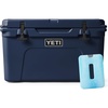 image:imageYETI Tundra 45 Cooler Navy with ICE Sheet Refreezable Reusable Cooler Ice Pack Large