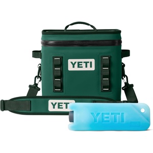 image:imageYETI Hopper Flip 12 Portable Cooler Black Forest Green with ICE Block Refreezable Reusable Cooler Ice Pack 1 lb