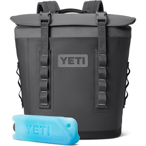 image:imageYETI Hopper M12 Backpack Soft Sided Cooler with MagShield Access Charcoal with ICE Block Refreezable Reusable Cooler Ice Pack 1 lb