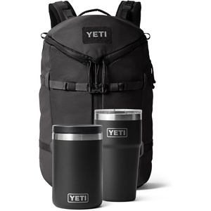 image:imageYETI Rambler 20 oz Stackable Tumbler and 16 oz Food Jar Vacuum Insulated Stainless Steel and Ranchero Backpack 27L AllDay Utility Pack Structured and Durable Black