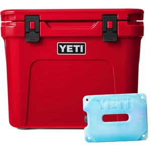 image:imageYETI Roadie 32 Wheeled Cooler Rescue Red with ICE Block Refreezable Reusable Cooler Ice Pack 4 lb