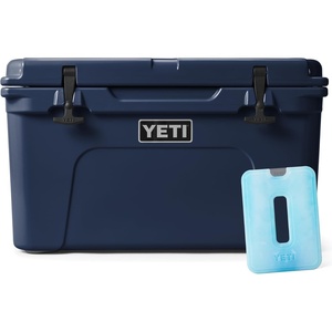 image:imageYETI Tundra 45 Cooler Navy with ICE Sheet Refreezable Reusable Cooler Ice Pack Large