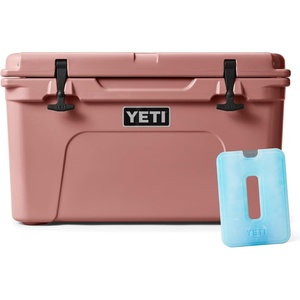 image:imageYETI Tundra 45 Cooler Sandstone Pink with ICE Sheet Refreezable Reusable Cooler Ice Pack Large