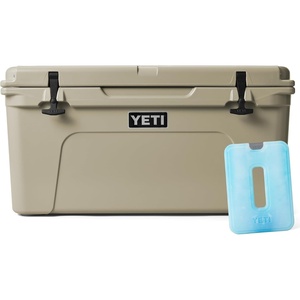 image:imageYETI Tundra 65 Cooler Tan with ICE Sheet Refreezable Reusable Cooler Ice Pack Large