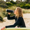 image:imageYETI Rambler 26 oz Cape Taupe Chug Cap Bottle and 16 oz Black Food Jar Leakproof Vacuum Insulated with YETI Ranchero 27L Backpack AllDay Utility Pack Cape Taupe
