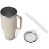 image:imageYETI Rambler 42 oz Tumbler with Handle and Straw Lid Travel Mug Water Tumbler Vacuum Insulated Cup with Handle Stainless Steel Cherry Blossom  Textured and Cape Taupe