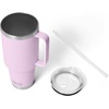 image:imageYETI Rambler 42 oz Tumbler with Handle and Straw Lid Travel Mug Water Tumbler Vacuum Insulated Cup with Handle Stainless Steel Cherry Blossom  Textured and Cape Taupe
