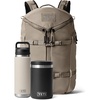 image:imageYETI Rambler 26 oz Cape Taupe Chug Cap Bottle and 16 oz Black Food Jar Leakproof Vacuum Insulated with YETI Ranchero 27L Backpack AllDay Utility Pack Cape Taupe