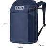 image:imageYETI Daytrip 20L Insulated Backpack Cooler  Lightweight Compact Soft Cooler Padded Shoulder Straps Wide QuickAccess Zip Front Stash Pocket for Picnics and BeachClassic Navy