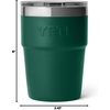 image:imageYETI Rambler 16 oz Stackable Tumbler Vacuum Insulated Stainless Steel with MagSlider Lid  StackableBlack Forest Green