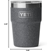 image:imageYETI Rambler 16 oz Stackable Tumbler Vacuum Insulated Stainless Steel with MagSlider Lid  StackableBlack StoneTextured