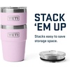image:imageYETI Rambler 16 oz Stackable Tumbler Vacuum Insulated Stainless Steel with MagSlider Lid  StackableCherry Blossom  Textured