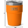 image:imageYETI Rambler 16 oz Stackable Tumbler Vacuum Insulated Stainless Steel with MagSlider Lid  StackableKing Crab